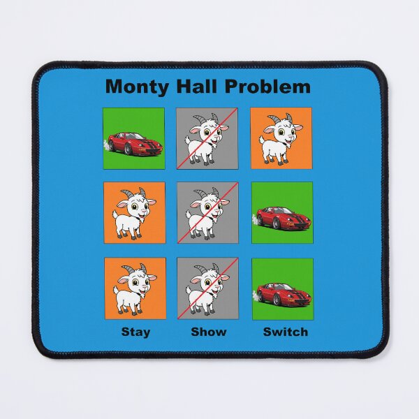 Item preview, The Monty Hall Problem (also available in white text) designed and sold by MarkArtDesignUK.