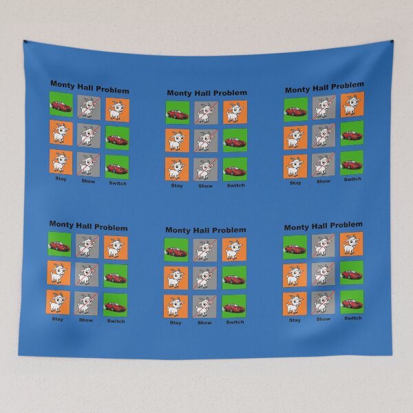 Item preview, The Monty Hall Problem (also available in white text) designed and sold by MarkArtDesignUK.