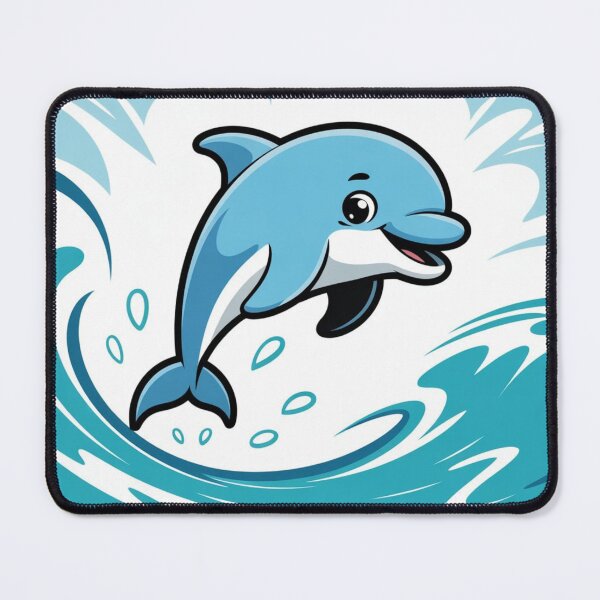 Item preview, Playful Cartoon Dolphin – Cute Ocean Animal Illustration designed and sold by Timeless Design.