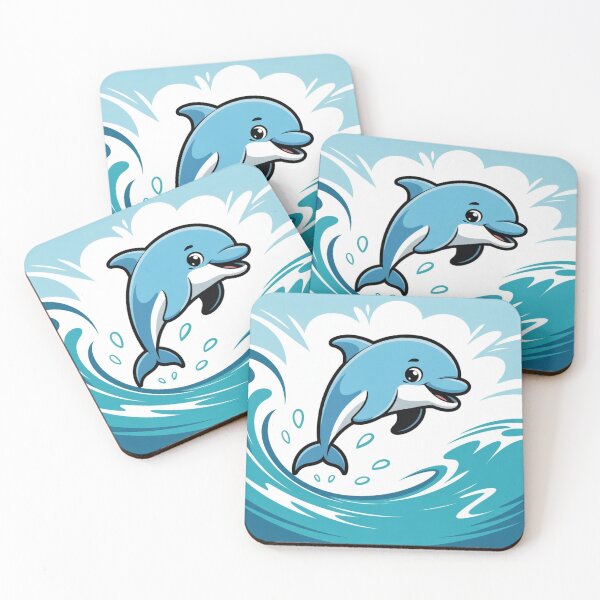 Item preview, Playful Cartoon Dolphin – Cute Ocean Animal Illustration designed and sold by Timeless Design.