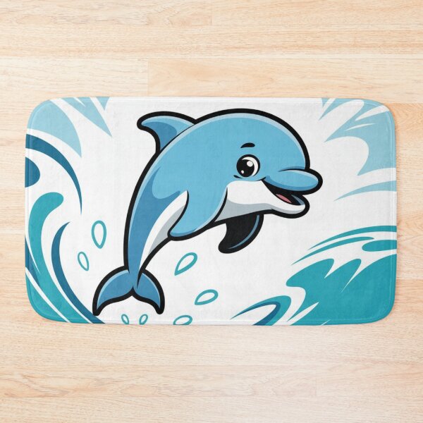 Item preview, Playful Cartoon Dolphin – Cute Ocean Animal Illustration designed and sold by Timeless Design.