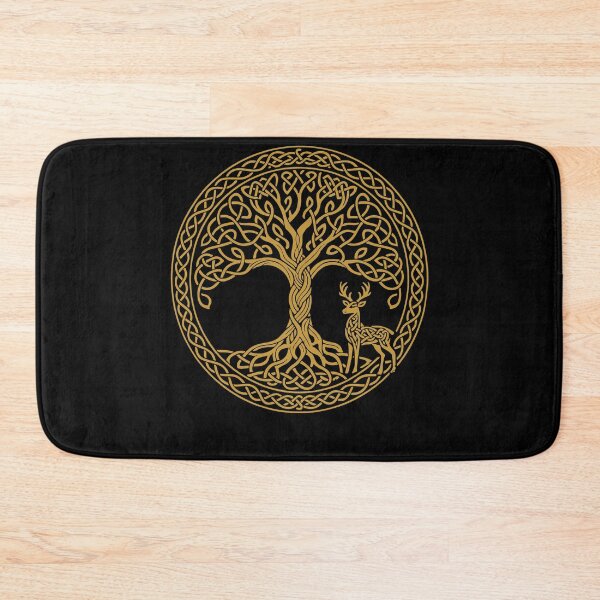 Item preview, Tree of Life Deer Symbol Mindfulness Affirmation designed and sold by LuminOrb.