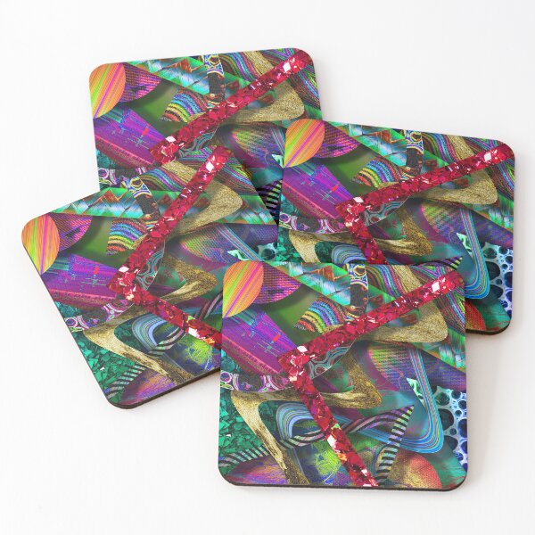 Item preview, colorful collage of curious textures 6 designed and sold by chambergambit.