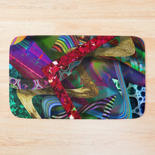 Item preview, colorful collage of curious textures 6 designed and sold by chambergambit.