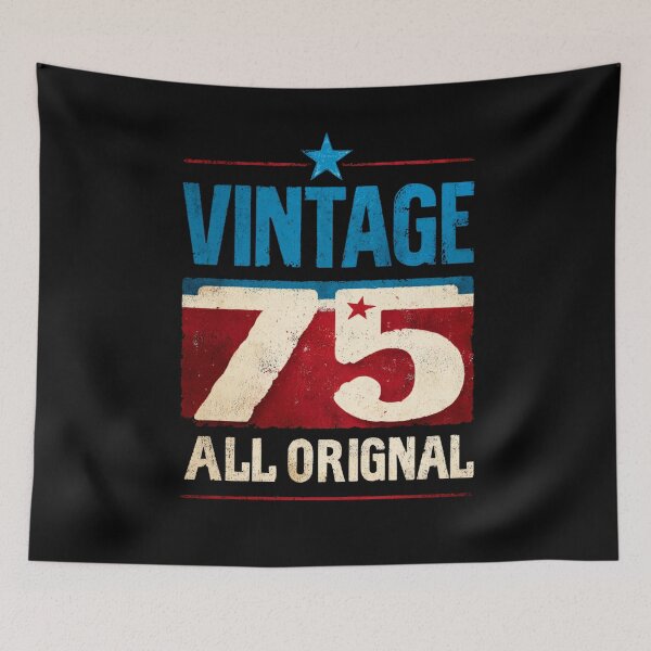 Item preview, Vintage 75 All Original Design Tee Birthday designed and sold by Blurbean.