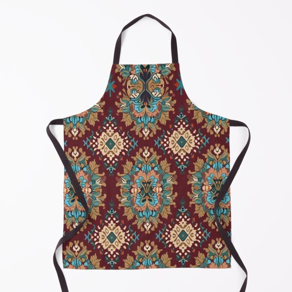 Item preview, Afghanistan Tribal Hexagon Carpet – Vintage Geometric Oriental Print designed and sold by sadedream.