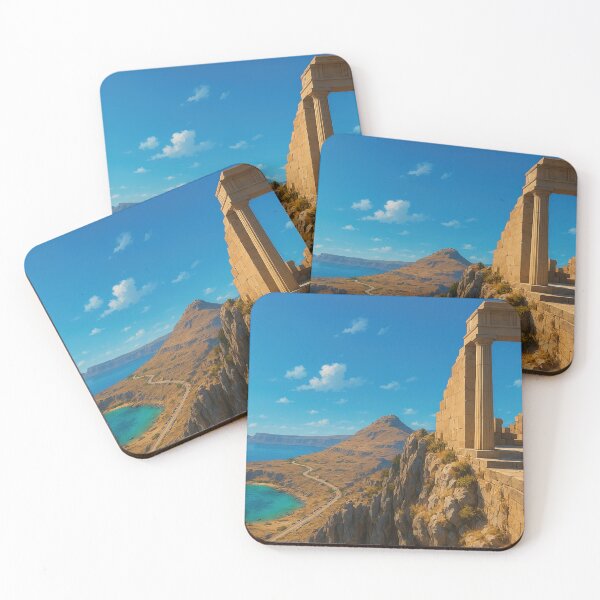 Item preview, Acropolis of Lindos at the Cliff designed and sold by KAI-Studio.