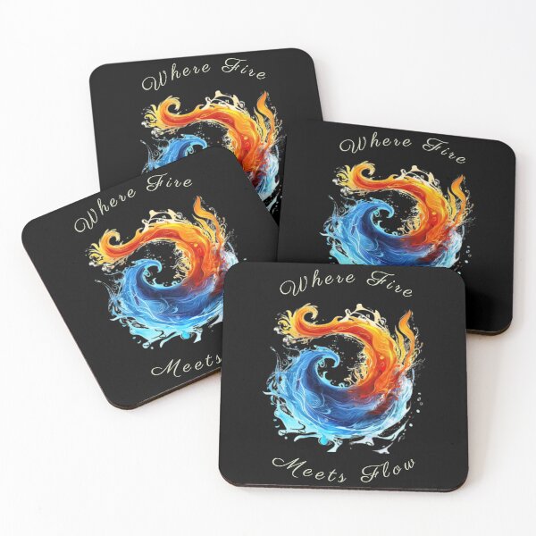 Item preview, Where Fire Meets Flow – Elemental Yin Yang Design designed and sold by Zodilite.