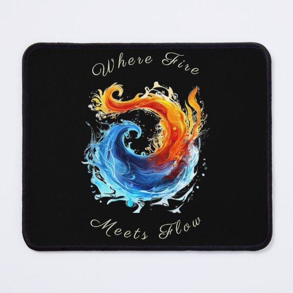 Item preview, Where Fire Meets Flow – Elemental Yin Yang Design designed and sold by Zodilite.