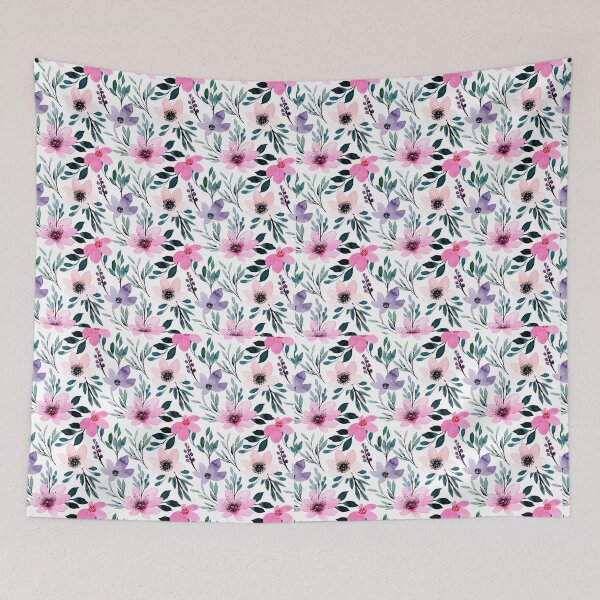 Item preview, pink floral blouse designed and sold by upupupshop.