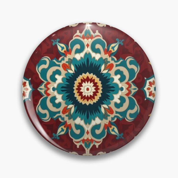 Item preview, Afghan Timuri Herat Rug Design – Bohemian Oriental Carpet Print designed and sold by sadedream.