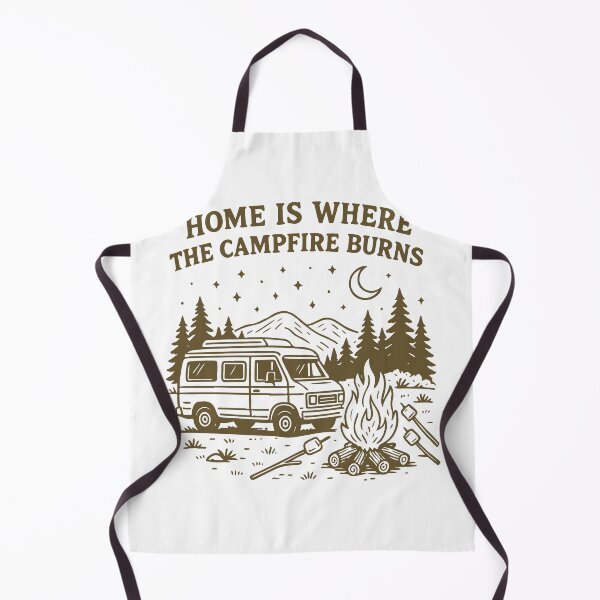 Item preview, Home Is Where The Campfire Burns Van Camping designed and sold by LuminOrb.