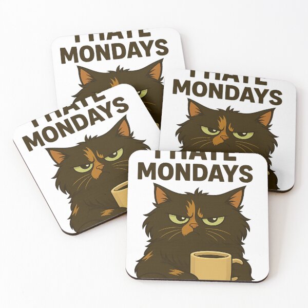 Item preview, I hate Mondays with the cat designed and sold by SzewArt.