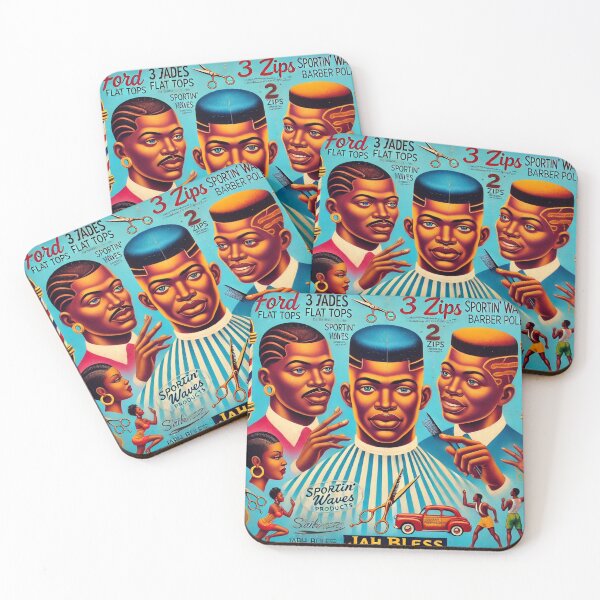 Item preview, Vintage African Barbershop - Blue  designed and sold by ashoushi.