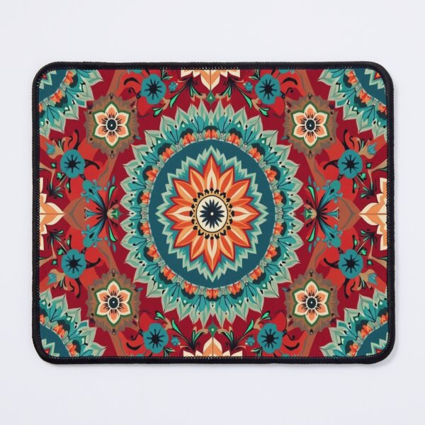 Item preview, Afghanistan Hexagon Rug – Antique Boho Tribal Carpet Design Print designed and sold by sadedream.