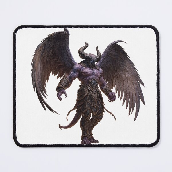 Item preview, Dark Winged Demon Warrior designed and sold by AlexLineArt.