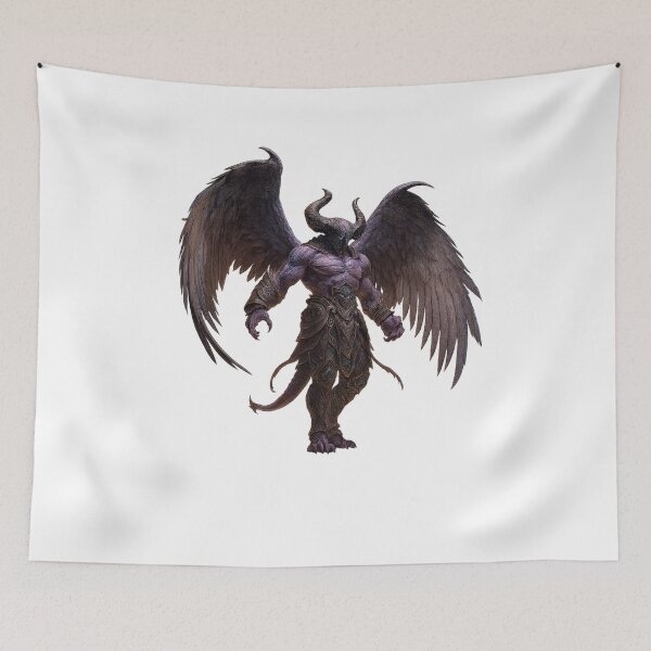 Item preview, Dark Winged Demon Warrior designed and sold by AlexLineArt.