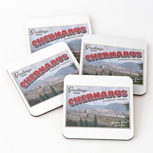 Item preview, DayZ Inspired 'Greetings from Chernarus' Vintage / Retro Postcard Weathered Design designed and sold by Mercy Apparel.