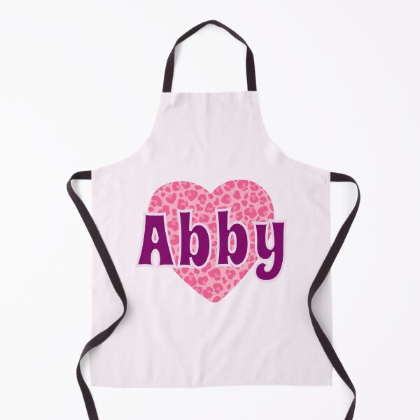 Artikelvorschau, Abby Name Rosa Leopardenherz entworfen und verkauft von Jeallan Designs.