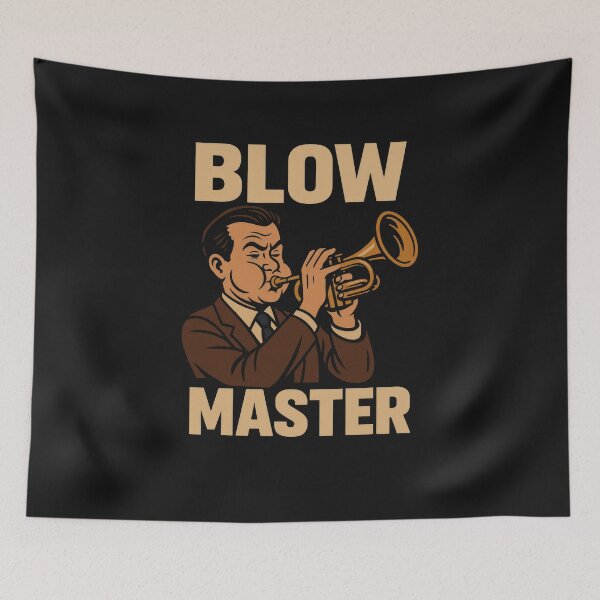 Item preview, Blow Master – Funny Jazz Meme designed and sold by Enea Kelo.