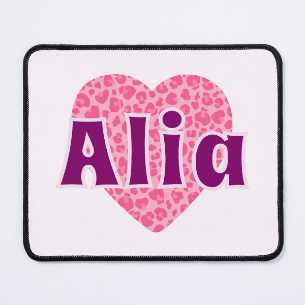 Item preview, Alia Name Pink Leopard Heart designed and sold by Jeallan Designs.