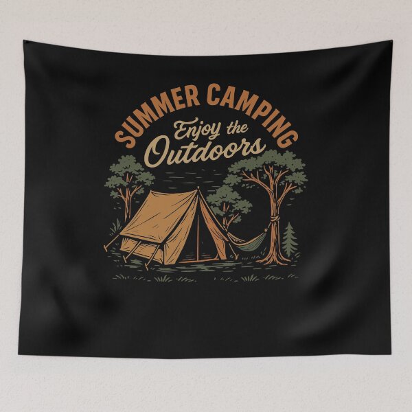 Item preview, Summer Camping Enjoy The Outdoors Camper Fun designed and sold by LuminOrb.