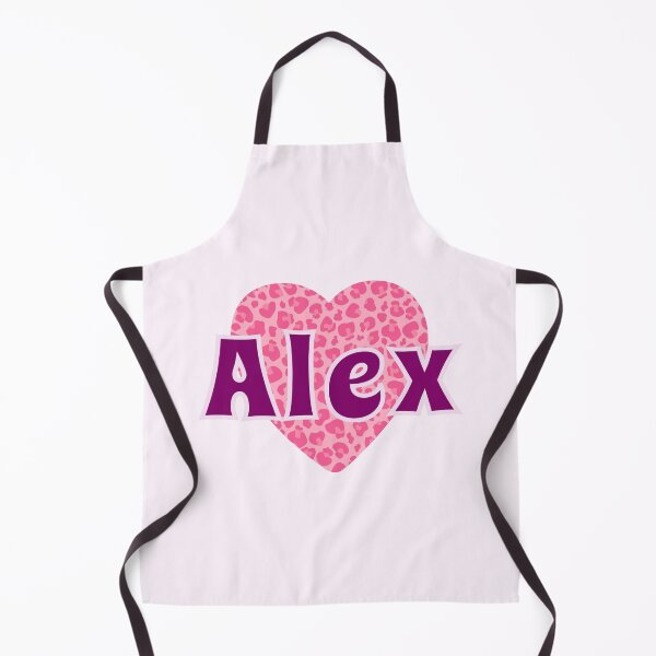 Item preview, Alex Name Pink Leopard Heart  designed and sold by Jeallan Designs.