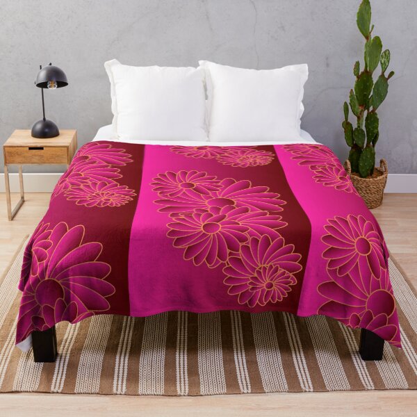 Item preview, Vibrant Pink and Gold Floral Cascade designed and sold by HopeAndHustle.