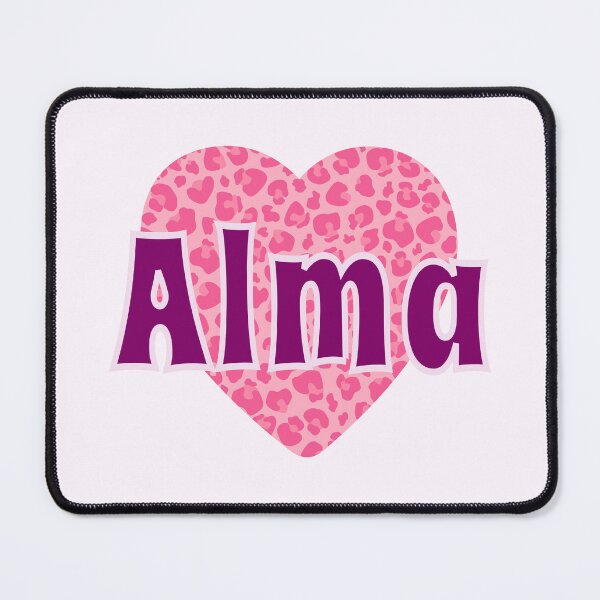 Item preview, Alma Name Pink Leopard Heart  designed and sold by Jeallan Designs.