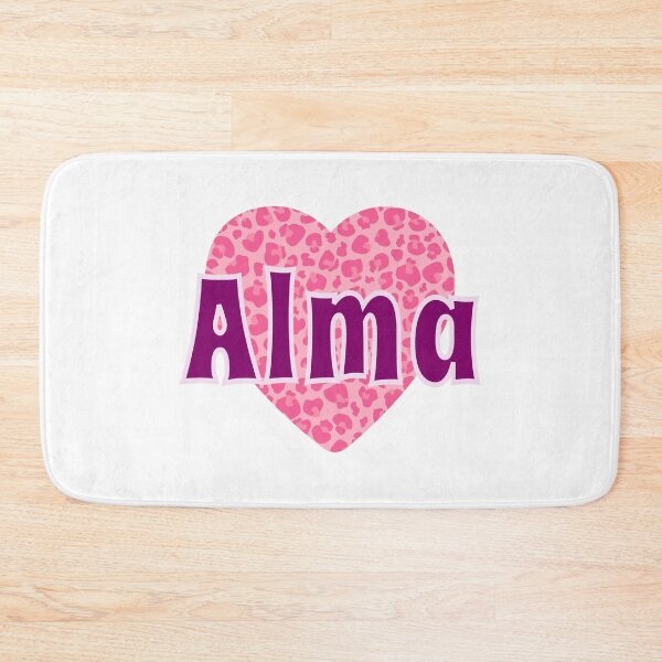 Item preview, Alma Name Pink Leopard Heart  designed and sold by Jeallan Designs.