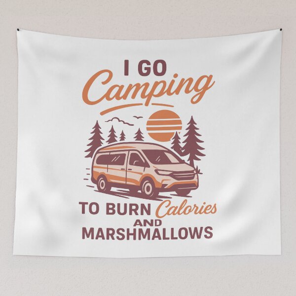 Item preview, I Go Camping To Burn Calories Camper Van Adventure designed and sold by LuminOrb.