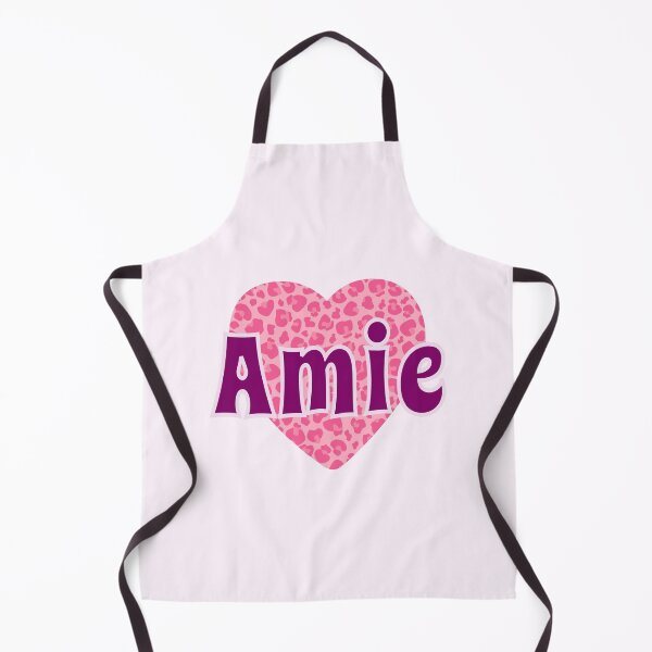 Item preview, Amie Name Pink Leopard Heart  designed and sold by Jeallan Designs.