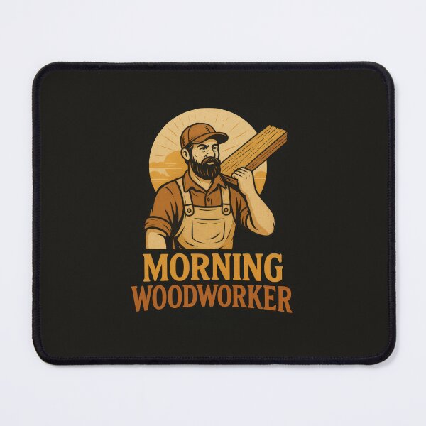 Item preview, Morning Woodworker – Funny Lumberjack Meme designed and sold by Enea Kelo.