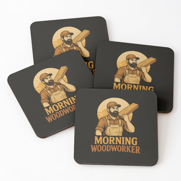 Item preview, Morning Woodworker – Funny Lumberjack Meme designed and sold by Enea Kelo.