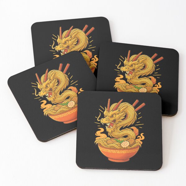 Item preview, Dragon Noodle Ramen Bowl Illustration designed and sold by haitrieuic96.