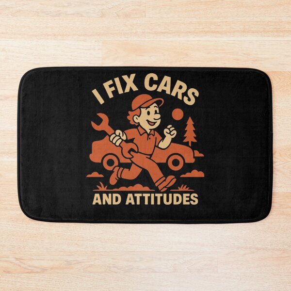 Item preview, I Fix Cars And Attitudes Garage Mechanic Funny designed and sold by LuminOrb.