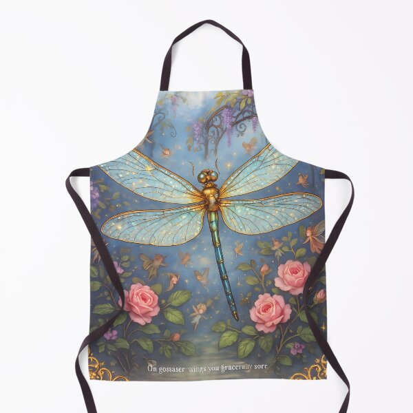Item preview, Fairy Garden Dragonfly – Enchanted Victorian Fantasy Greeting by Randa Lee Creative designed and sold by Randa Lee Creative.