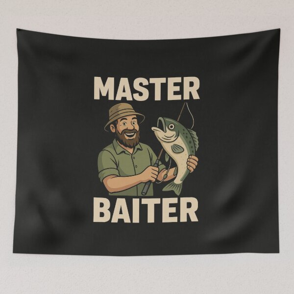 Item preview, Master Baiter – Funny Fishing Meme designed and sold by Enea Kelo.