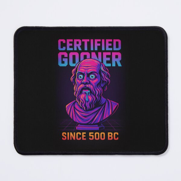 Item preview, Certified Gooner Since 500 BC – Neon Greek Statue Meme designed and sold by Enea Kelo.