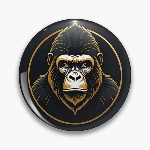 Item preview, Gorilla Portrait decorative funny designed and sold by IHImage.