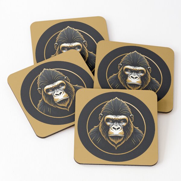 Item preview, Gorilla Portrait decorative funny designed and sold by IHImage.