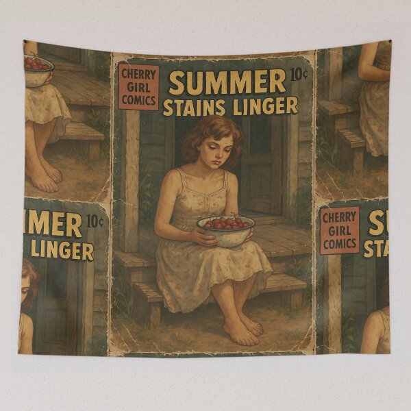 Item preview, Sweet Cherry Girl: Summer stains linger designed and sold by bapupa.