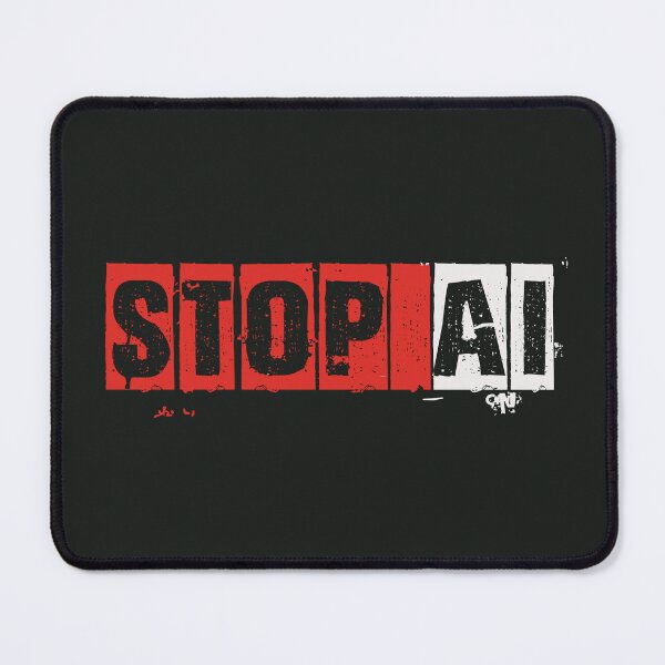 Item preview, STOP AI / Anti-AI Symbol designed and sold by Frank J. Art.