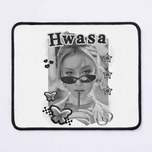 Item preview, Hwasa Kpop Solo Artist Black and White Collage Digital Art Portrait designed and sold by AJUNICE STUDIO.