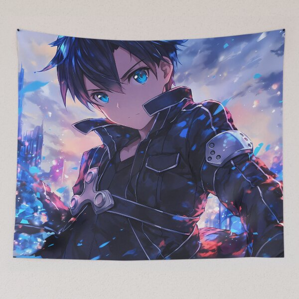 Item preview, Kirito Sword Art Online Anime Dual Wield Virtual Hero designed and sold by HumbertoValveno.
