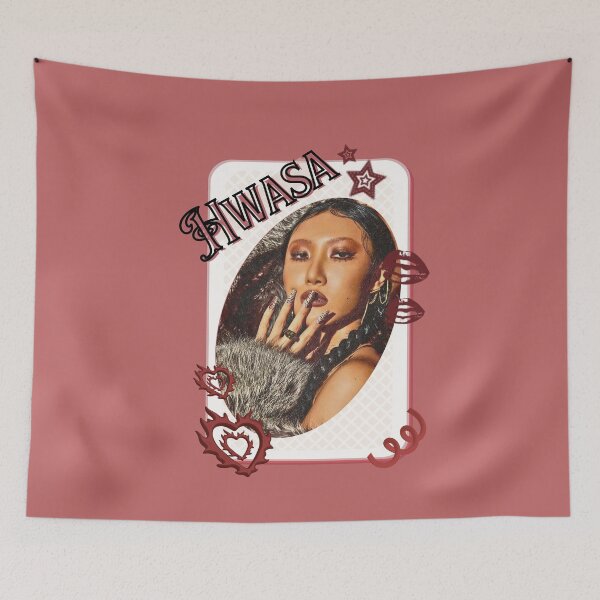 Item preview, Hwasa Korean Solo Artist Card Red Aesthetic Collage Design designed and sold by AJUNICE STUDIO.