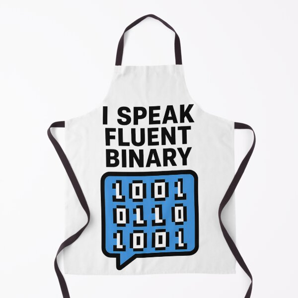 Item preview, I Speak Fluent Binary - Funny Pixel Art Speech Bubble Made of 1s and 0s designed and sold by EmilTheRat890.