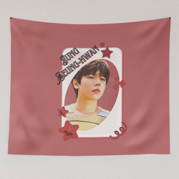 Item preview, Jung Seung-hwan Korean Solo Artist Card Red Aesthetic Collage Design designed and sold by AJUNICE STUDIO.