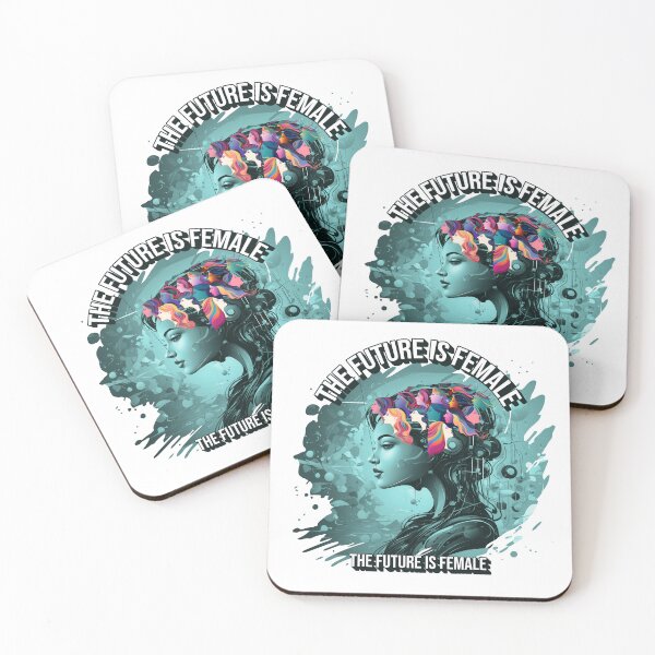 Item preview, The Future Is Female Bold Feminist Empowerment Quote Art designed and sold by ArtsyExplorer.