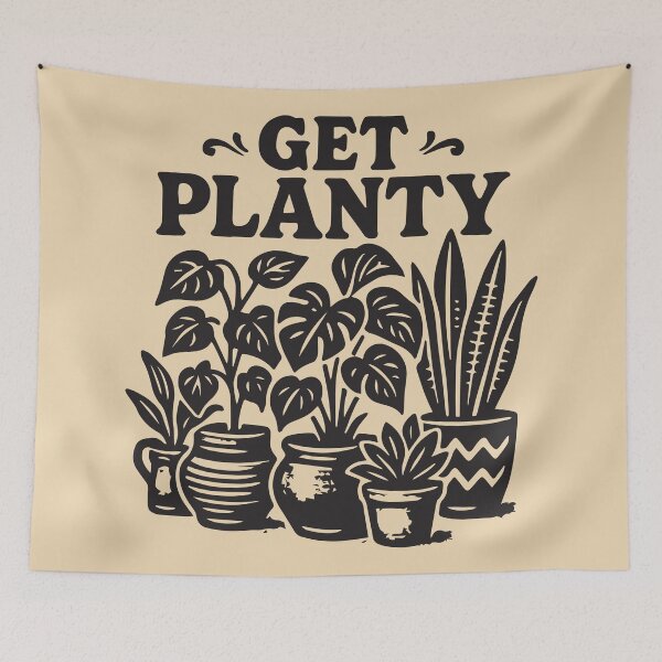 Item preview, Get Planty Houseplants Funny Plant Lover designed and sold by BrownHorse90s.